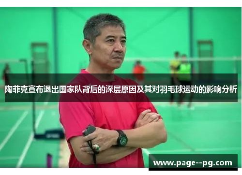 陶菲克宣布退出国家队背后的深层原因及其对羽毛球运动的影响分析
